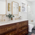 Crystal Gold Bathroom Vanity Lights LED Stainless Steel, 18.5-In